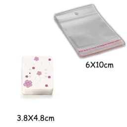 Earring Cards Necklace Display Cards with Bags 50pcs Earring Display Cards 50Pcs Self-Seal Bags Kraft Paper Tags for DIY Jewelry