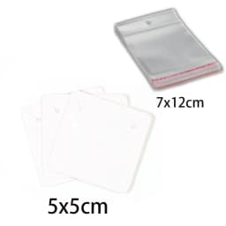Earring Cards Necklace Display Cards with Bags 50pcs Earring Display Cards 50Pcs Self-Seal Bags Kraft Paper Tags for DIY Jewelry