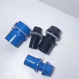 20~50mm Black/Blue/White Aquarium Connector PVC Waterproof Pipe Butt Fish Tank Straight Fitting Joint Fish Tank Tool Accessories