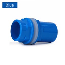 20~50mm Black/Blue/White Aquarium Connector PVC Waterproof Pipe Butt Fish Tank Straight Fitting Joint Fish Tank Tool Accessories