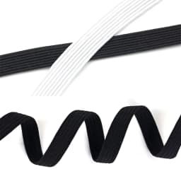 3/4/5/6/8/10mm Flat Knitted Elastic Band White Black Polyester Sewing Stretch Rope Elastic Rubber DIY Garment Mask Accessories