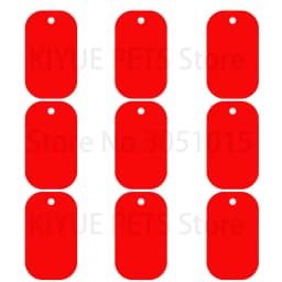 20Pcs Pet Id Dog Tag Aluminum Military Army ID Tag Name Blank Dog Tags Pendant Customized Logo Laser Personalized Engraving Text