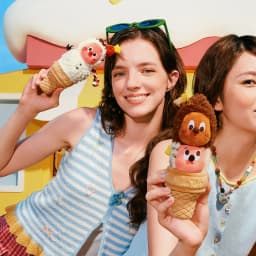 【EU EXCLD】POP MART MOON GELATO Series-Snowman Gelato / Double Scoop Pendant