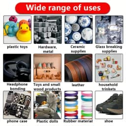 LOOLIFL 20g Universal Super Glue Quick-drying Waterproof Instant Adhesive Leather Rubber Wood DIY Metal Bond Liquid Glue Tool
