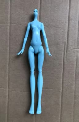 23cm Multi-Joints Movable Doll Figure Body Toy White Green Brown Blue Black Monster Doll Body to Fit Many Heads for Kids