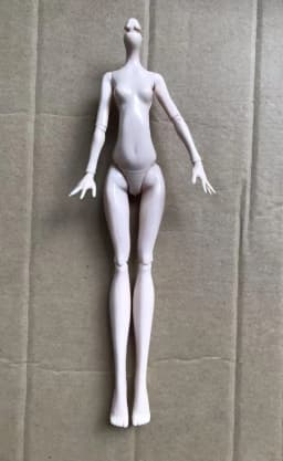 23cm Multi-Joints Movable Doll Figure Body Toy White Green Brown Blue Black Monster Doll Body to Fit Many Heads for Kids