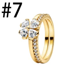 New 925 Sterling Silver Four Leaf Clover Flower Bee Ear Stud Ring Pendant Bead fit DIY Women's Bracelets Necklaces Jewelry Gifts