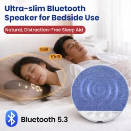 Mini Bluetooth 5.4 Under Pillow Sleep Aid Speaker HiFi Stereo White Noise Multi-Functional Home Sleep Ultra Thin Timed Audio Pla