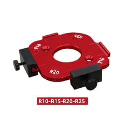 2Pcs Aluminum Alloy Radius Jig Templates - Woodworking Router Corner Radius Set - Quick-Switch Arc Cutting Guide