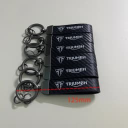 For TRIUMPH DAYTONA 675/675 Trident 660 Tiger 900 1050 Triple 675 1050 Motorcycle Keychain Metal Carbon Fiber Leather Key Chain