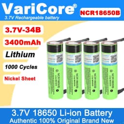 VariCore New Original 18650 NCR18650B Rechargeable Li-ion Battery 3.7V 3400mAh Batteries DIY Nickel Sheet