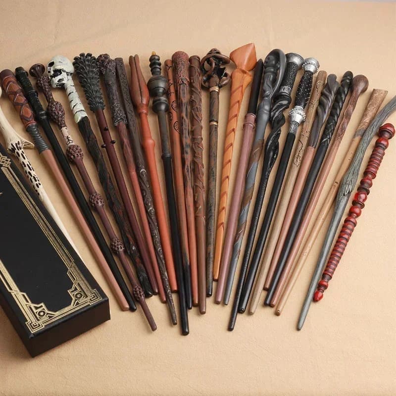 New Anime Cosplay Metal Core Magic Wand Harri Decoration Toy Accessories For Bacchetta Di Plastic Pottee Magic Stick