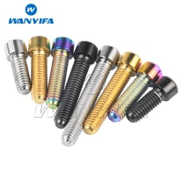 Wanyifa Titanium M4 x 10 13.5 15 20 25mm Allen Key Small Head Bolt Screw for Bicycle Thumb Shifter