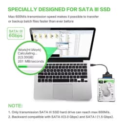 SATA to USB3.0 Cable USB Type C to SATA III Hard Driver Adapter 2.5 Inch External HDD SSD USB C to Sata Cord Connector Converter