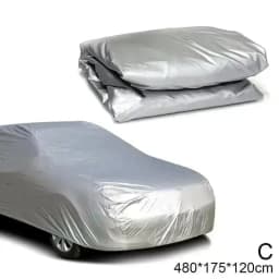 1pc Car Sunshade Cover PEVA Single-layer Car Dust Cover Waterproof Sunscreen Foldable Car Clothes Universal Automotive Products
