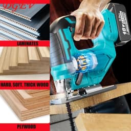 Double-Sided Jigsaw Blades 4/8-Pack T344Cb for Efficient Curved Cutting, Wood & Plastic Saber Saw Blades Set for Diyers & Carpen