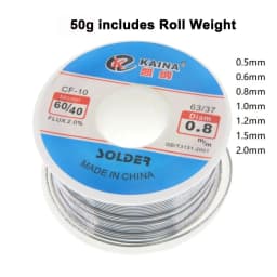 50g Solder Wire Tin 0.5/0.6/0.8/1.0/1.2/1.5/2.0mm Roll Clean Rosin Welding Core Soldering Wire Flux Reel Tube CF-10