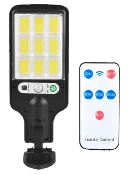 LED Solar Outdoor Wall Lights with Motion Sensor, 3 Lighting Modes IP65 Waterproof, Remote Control Solar Security Lamp