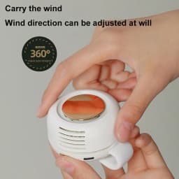 Summer Cooling Fan Clip Portable Buckle Small Fan Mini Waist Hanging Handheld Silent Bladeless Clip Fan New Type Strong Wind
