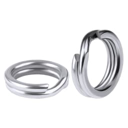 PROBEROS 50pcs Fishing Split Rings for CrankHard Bait Silver Stainless Steel 0#-12# Fishing Connector Accessories Tackle