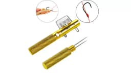 Full Metal Fishing Hook Knotting Tool & Tie Hook Loop Making Device & Hooks Decoupling remover Carp Fishing Accessory