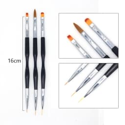 Nail Brush For Manicure Gel Brush For Nail Art 15Pcs/Set Nail Brush Acrylic Liquid Powder Carving Gel Brush
