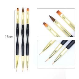 Nail Brush For Manicure Gel Brush For Nail Art 15Pcs/Set Nail Brush Acrylic Liquid Powder Carving Gel Brush