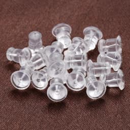 200Pcs/lot,Clear Soft Silicone Rubber Earring Backs Safety Rubber Stopper Jewelry Accessories DIY Ear Plugging model:VE86