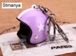 New Motorcycle Helmets Key chain Women men Cute Safety Helmet Car Keychain Bags Hot Key Ring gift Jewelry wholesale 17022
