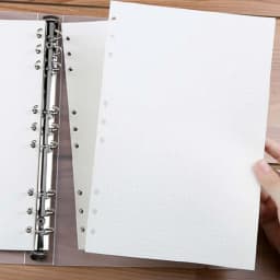 45 Sheets/90 Pages Ring Notebook Insert Refills 6 Holes Loose Leaf Papers Journals A5 A6 A7 Spiral Diary Planner Inner Core Pape