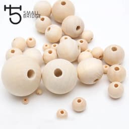 10 12 16 18 20 25mm Natural Wooden Beads Smooth Round Wood Beads Loose Spacer Beads for Jewelry Making DIY Handmade Accessories