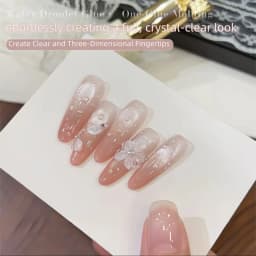 MIANEL 2026 New Summer Waterdrop Top Coat Gel, High Gloss Crystal Plating Sealer, 3D No-Wipe Nail Gel Polish