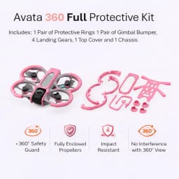 DJI Avata 360 Lightweight Full Protection Kit No Vision Blocking, No Panoramic Interference, Super Snug Fit, ABS 360° Armor