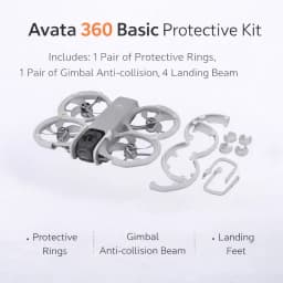 DJI Avata 360 Lightweight Full Protection Kit No Vision Blocking, No Panoramic Interference, Super Snug Fit, ABS 360° Armor