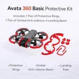 DJI Avata 360 Lightweight Full Protection Kit No Vision Blocking, No Panoramic Interference, Super Snug Fit, ABS 360° Armor