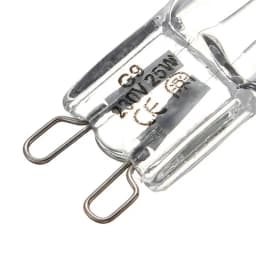 10pcs/lot G9 220-240V 25W 40W 60W Portable Warm White Halogen Bulb Light Lamp 3000-3500K Globe 230V Capsule Clear Bulbs