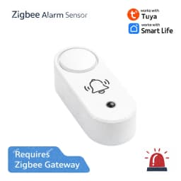 ZigBee Tuya Smart Siren Alarm Optional Vibration Detector 110dB Sound Light Home Linkage Security Alert Support 2MQTT Smart Life