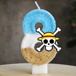 Cute One Piece Theme Luffy Candle Number 0-9 Birthday Cake Candle Decorations Birthday Party Cake Topper Baby Shower Gift