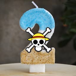 Cute One Piece Theme Luffy Candle Number 0-9 Birthday Cake Candle Decorations Birthday Party Cake Topper Baby Shower Gift