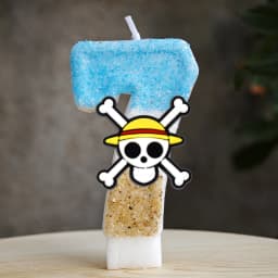 Cute One Piece Theme Luffy Candle Number 0-9 Birthday Cake Candle Decorations Birthday Party Cake Topper Baby Shower Gift