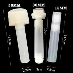 High-capacity 15MM 30MM 50MM Plastic Empty Pen Rod Barrels Tube for Graffiti Pens Liquid Chalk Markers Paint Pen Accessories