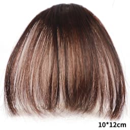 Synthetic Air Bangs Hair Clip-In Extension Heat Resistant Invisible Hairpiece Women Natural Black Bangs Hair Clip Hair Extension