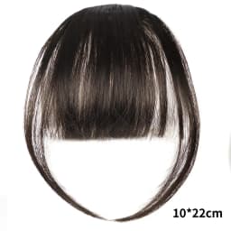 Synthetic Air Bangs Hair Clip-In Extension Heat Resistant Invisible Hairpiece Women Natural Black Bangs Hair Clip Hair Extension
