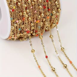 No Fade 2Meters 1Meter Stainless Steel Beads Chains for Jewelry Making DIY Necklace Bracelet Accessories Handmade Ball Chain