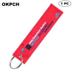 1 PC Novelty Keychain Launch Key Chain Bijoux Keychains for Motorcycles and Cars Key Tag New Embroidery Key Fobs