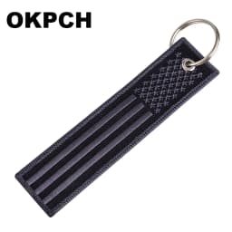 1 PC Novelty Keychain Launch Key Chain Bijoux Keychains for Motorcycles and Cars Key Tag New Embroidery Key Fobs