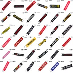 1 PC Novelty Keychain Launch Key Chain Bijoux Keychains for Motorcycles and Cars Key Tag New Embroidery Key Fobs
