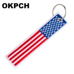 1 PC Novelty Keychain Launch Key Chain Bijoux Keychains for Motorcycles and Cars Key Tag New Embroidery Key Fobs