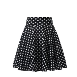 2025 Flared Skirts Women's Basic Shorts Skirt Fashion Versatile Black Casual Mini Skater Medium Pleated Fluffy Skirt Plus Size