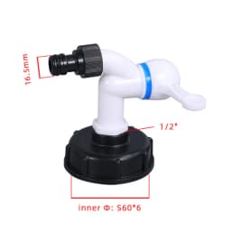 IBC Tank Adapter Water Cube Valve Fittings Garden Irrigation Connector Easy Use Hose Switch Faucets High Quality